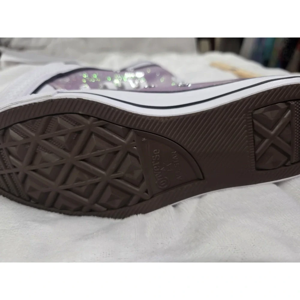Converse Chuck Taylor All Star Girls Disco High-Top Sneakers Alt. Lilac Size 7